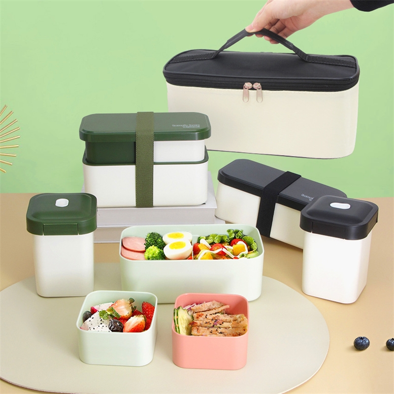 Meal Prep Japanese - Fiambrera de doble compartimento, contenedor Bento