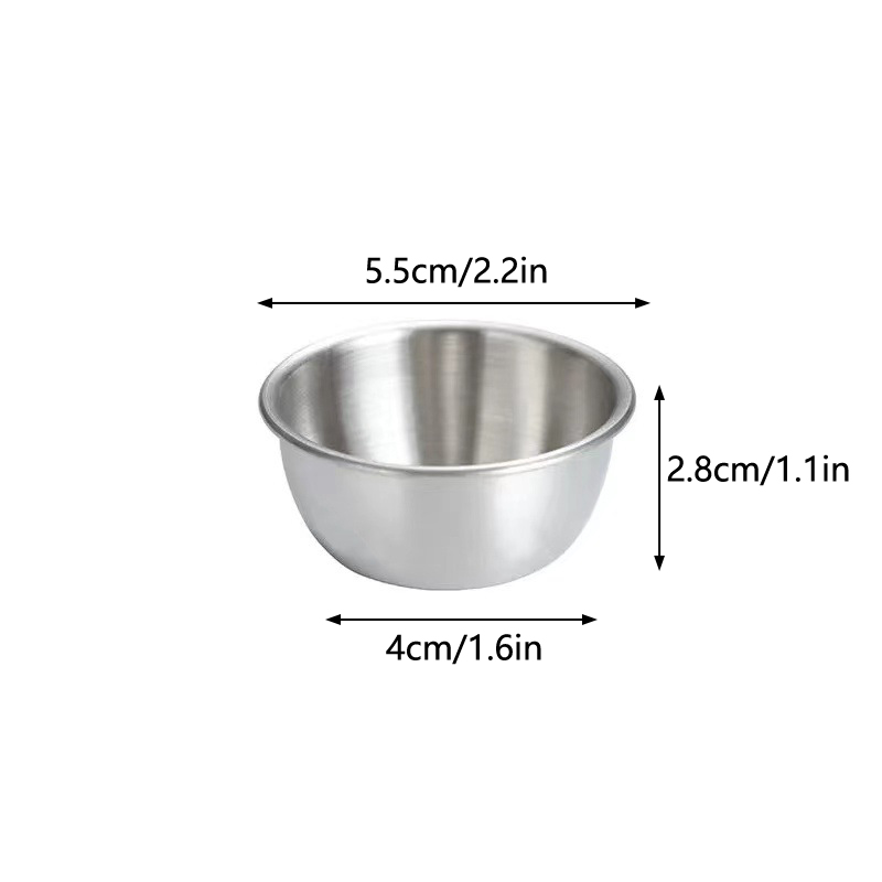 Sauce Dipping Cup - △ Plato Pequeño de Acero Inoxidable