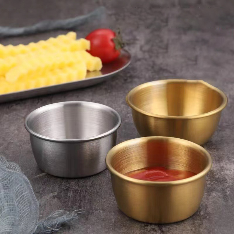 Sauce Dipping Cup - 🛒 Plato Pequeño de Acero Inoxidable