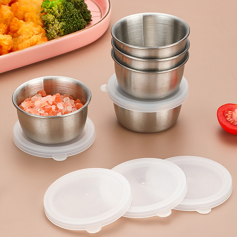 Sauce Dipping Cup - Recipiente portátil de acero inoxidable para