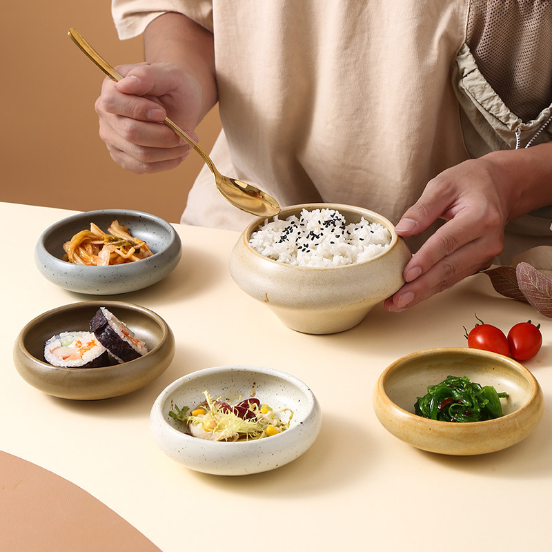 Sauce Dipping Cup - Plato de cerámica Retro japonés para