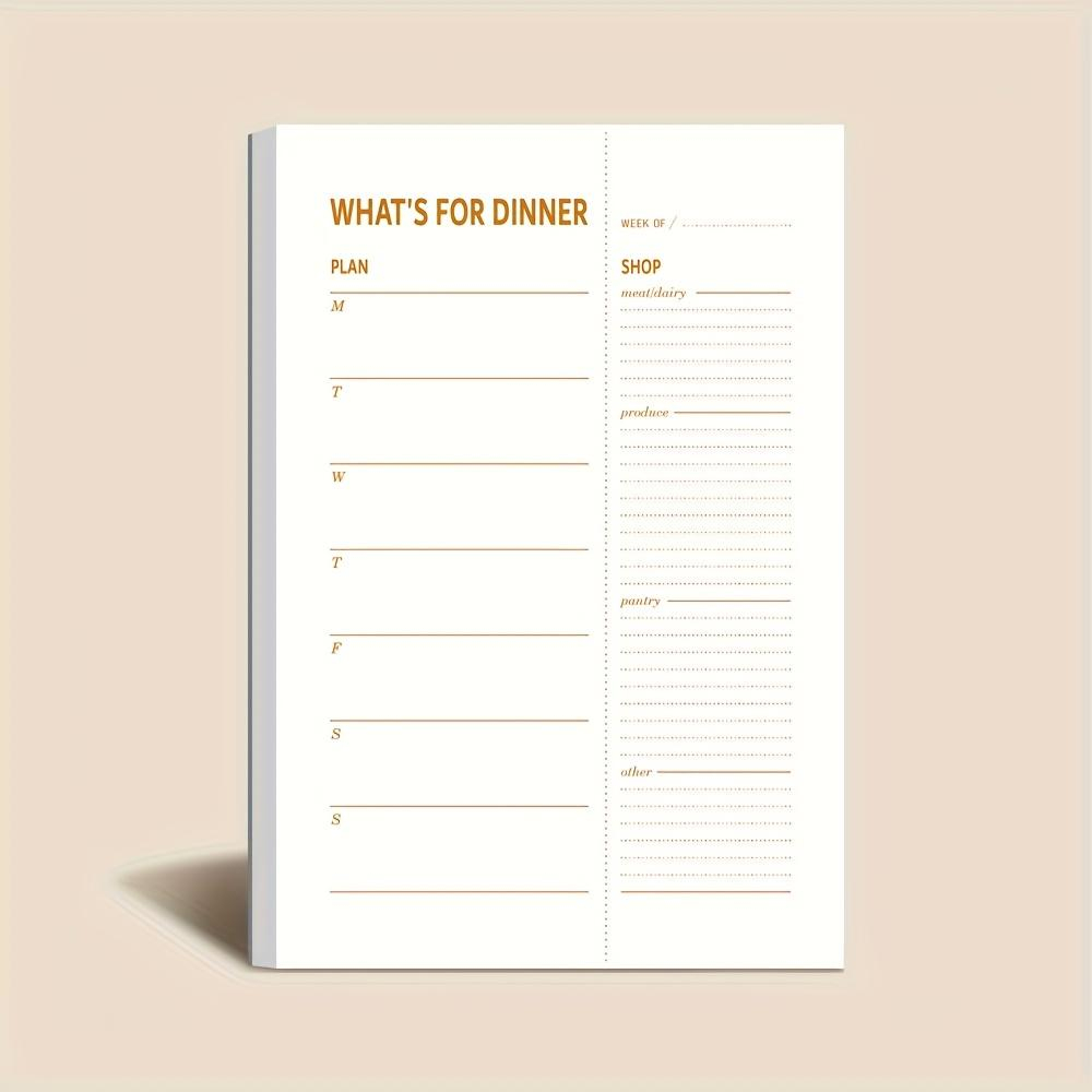 Meal Prep Book - Cuaderno de Planificación Diaria de Dieta,