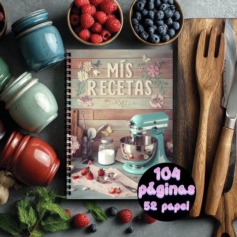 Cuaderno Espiral de Recetas en - Meal Prep Book reseña y precio