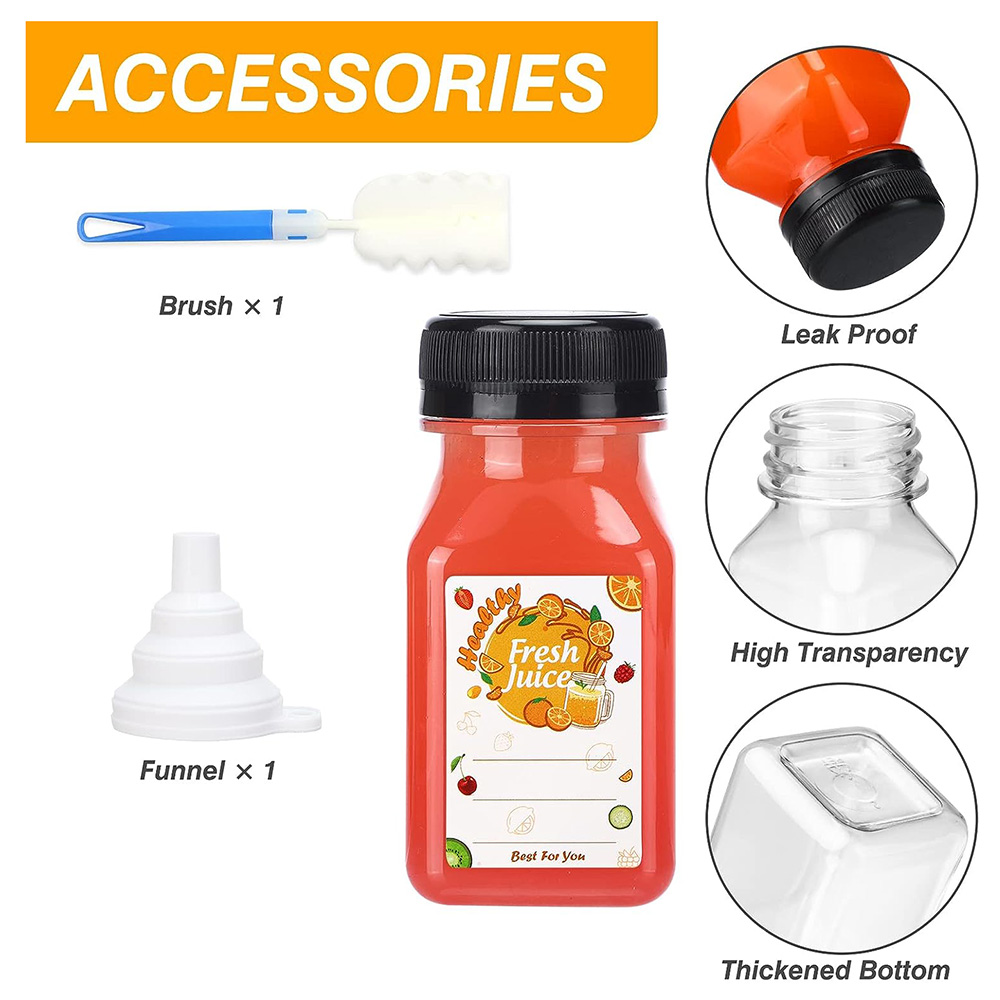 Botellas de jugo de plástico d - Meal Prep Juice Bottles reseña y precio