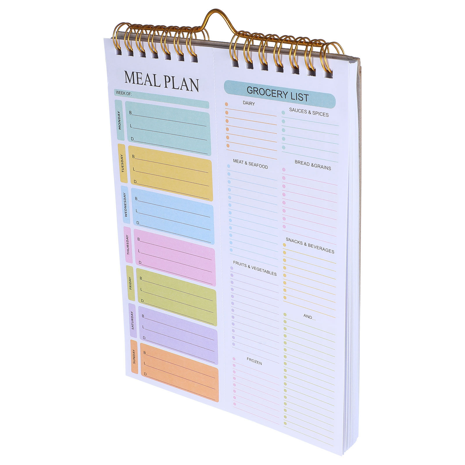 Cuaderno Planificador de Comid - Meal Prep Grocery List reseña y precio