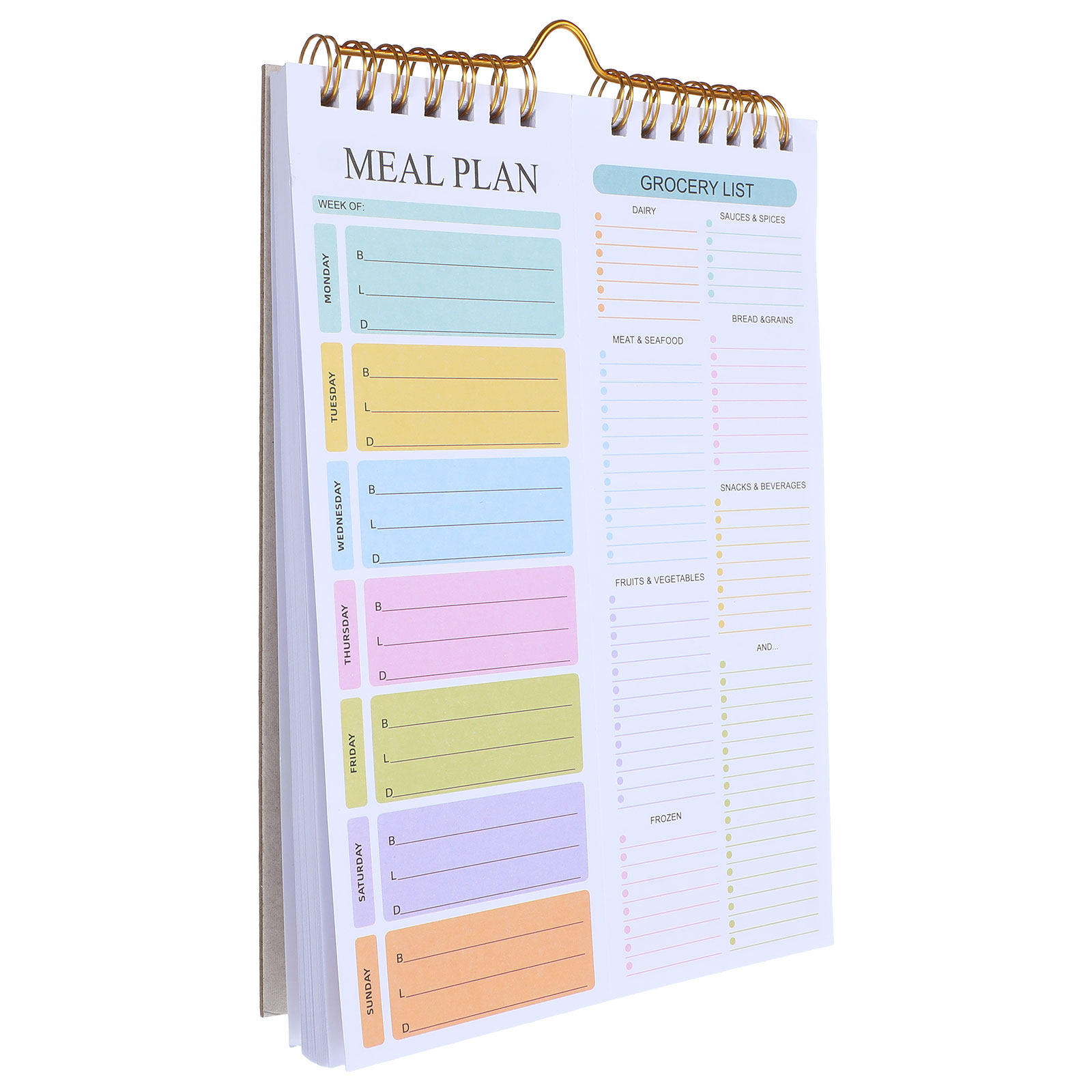 Cuaderno Planificador de Comid - Meal Prep Grocery List reseña y precio
