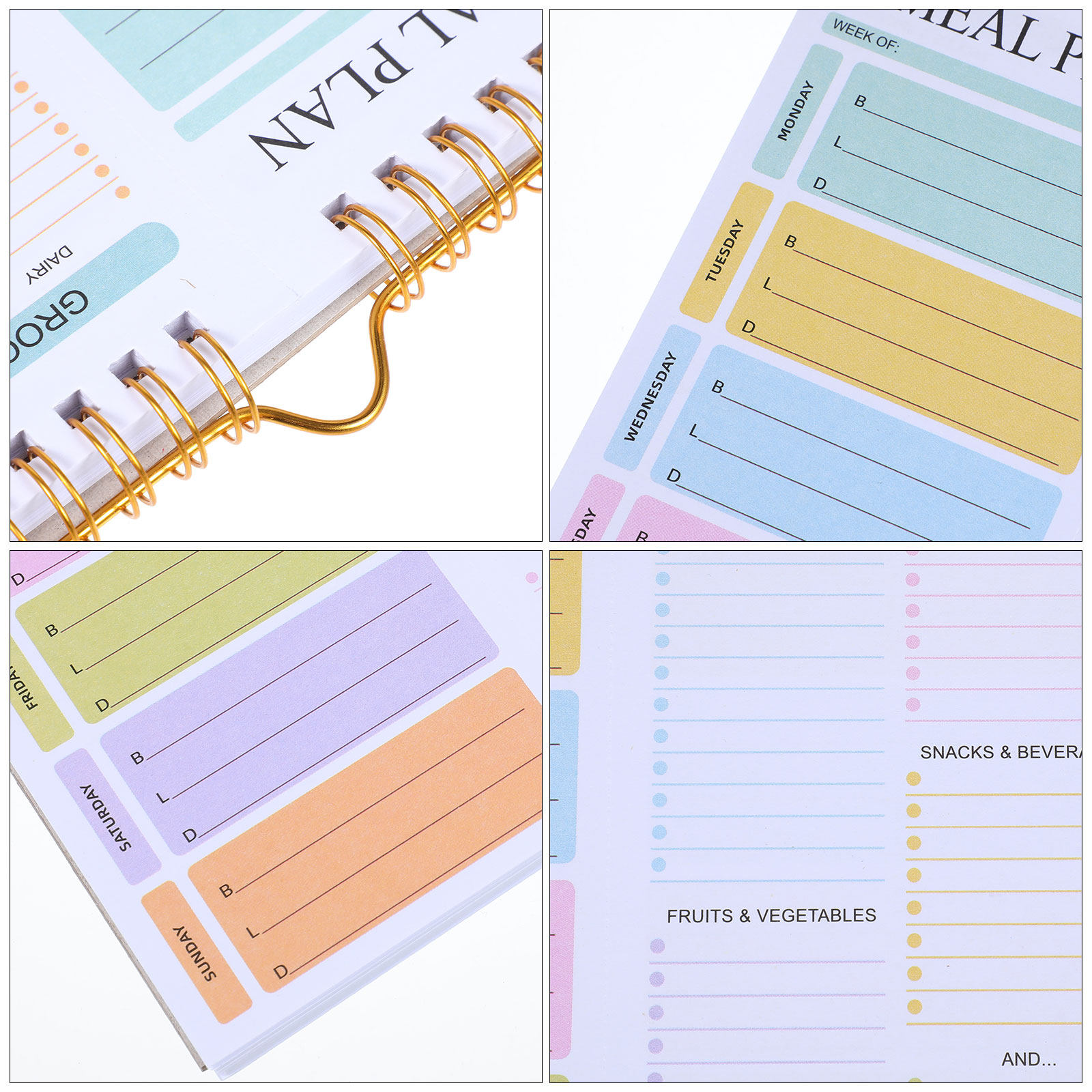 Cuaderno Planificador de Comid - Meal Prep Grocery List reseña y precio