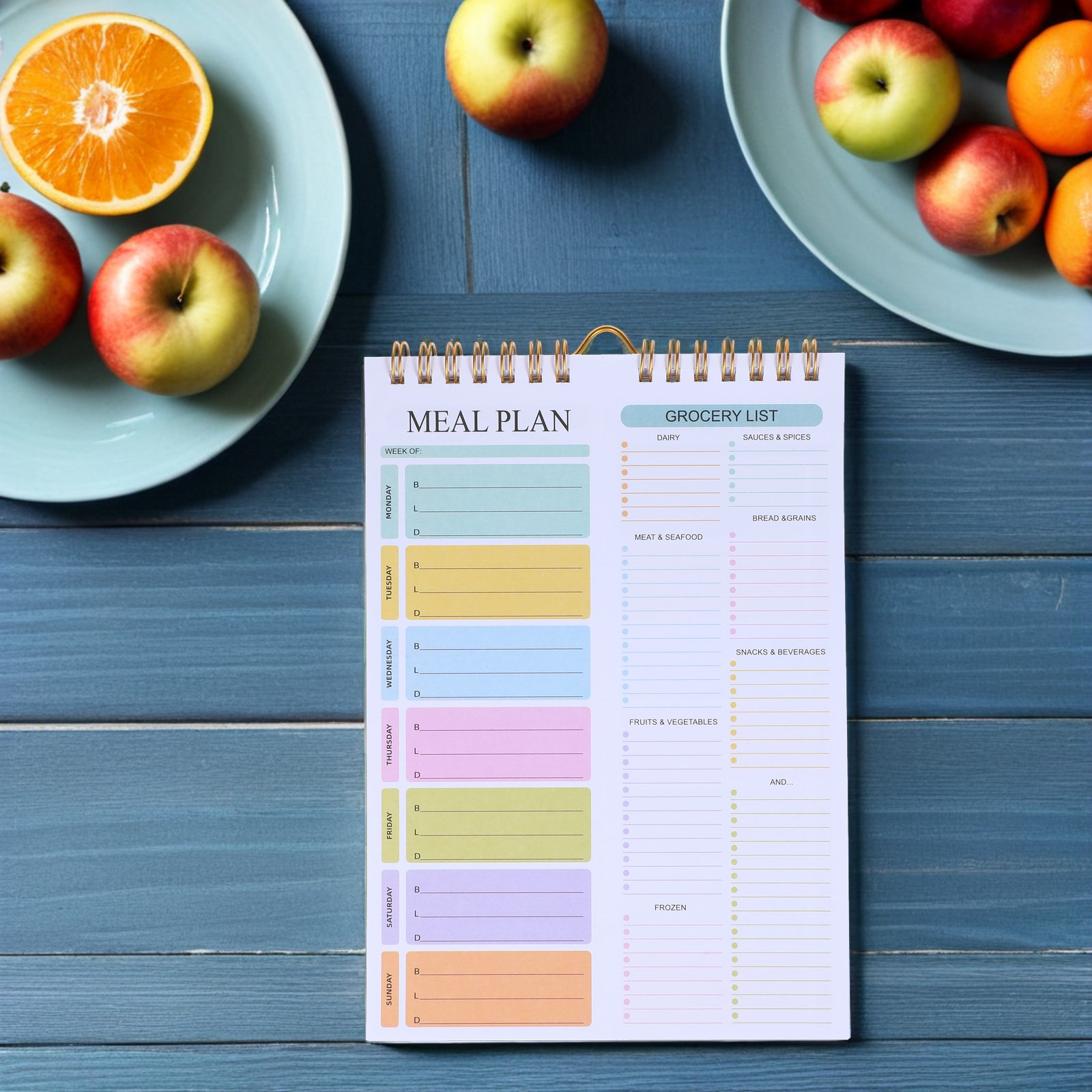 Cuaderno Planificador de Comid - Meal Prep Grocery List reseña y precio