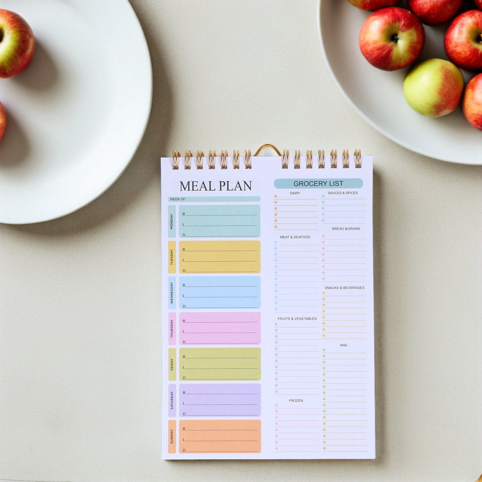 Cuaderno Planificador de Comid - Meal Prep Grocery List reseña y precio