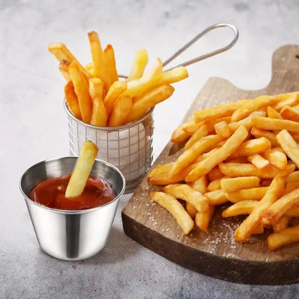 Tazones Redondos de Acero Inox - Sauce Dipping Cup reseña y precio