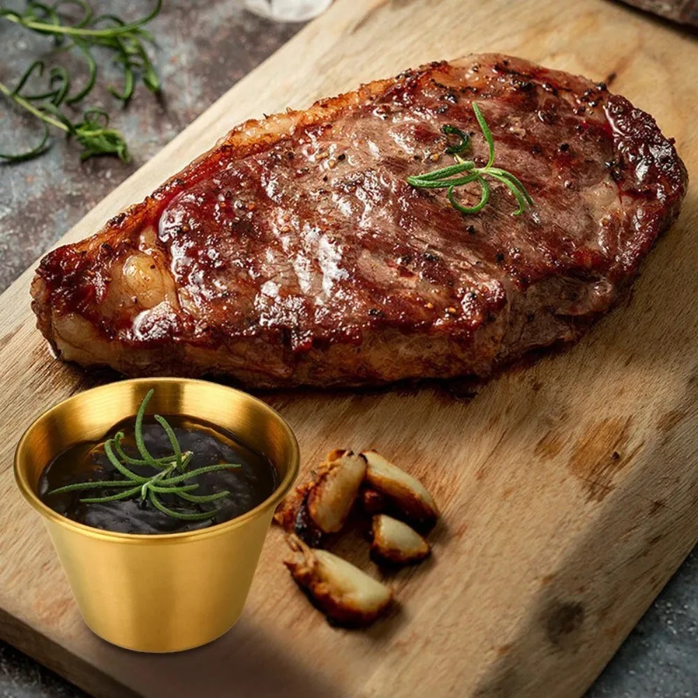 Tazones Redondos de Acero Inox - Sauce Dipping Cup reseña y precio