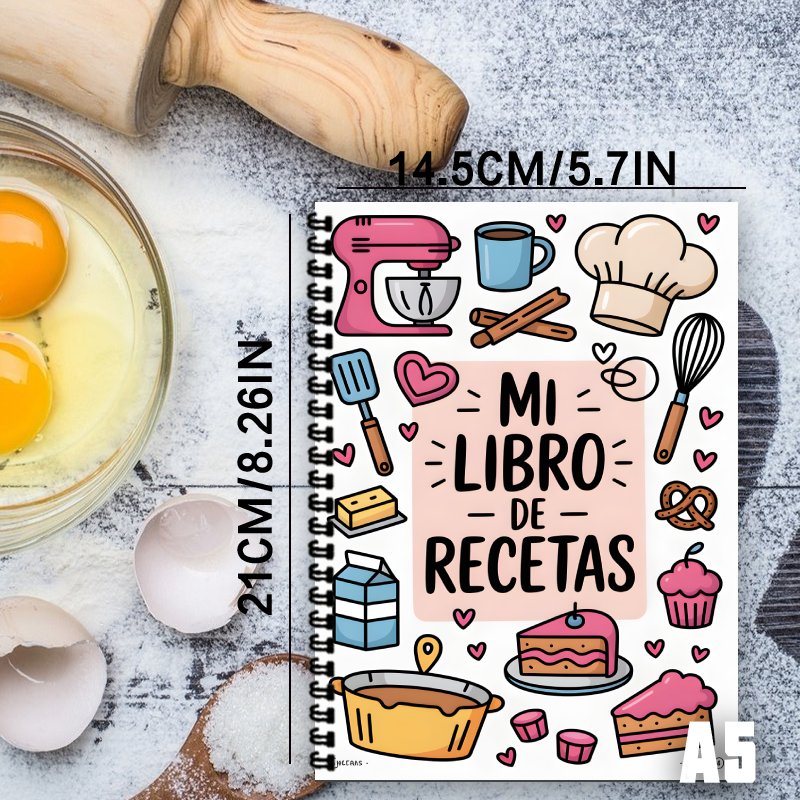 Cuaderno Espiral de Recetas en - Meal Prep Book reseña y precio