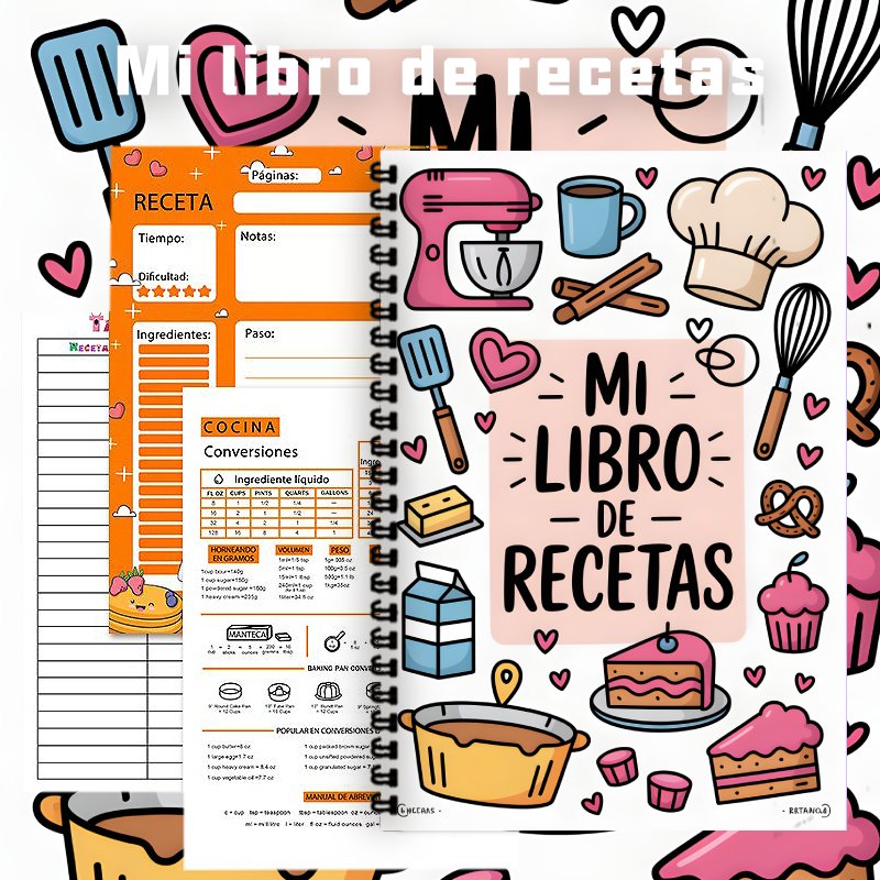 Cuaderno Espiral de Recetas en - Meal Prep Book reseña y precio